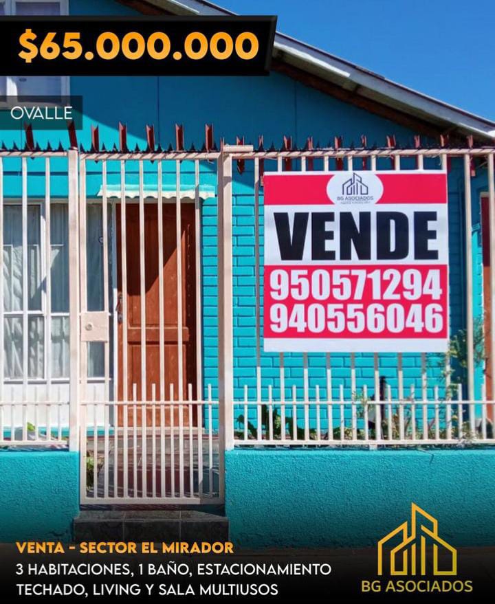CASA EN VENTA POBLACION EL MIRADOR